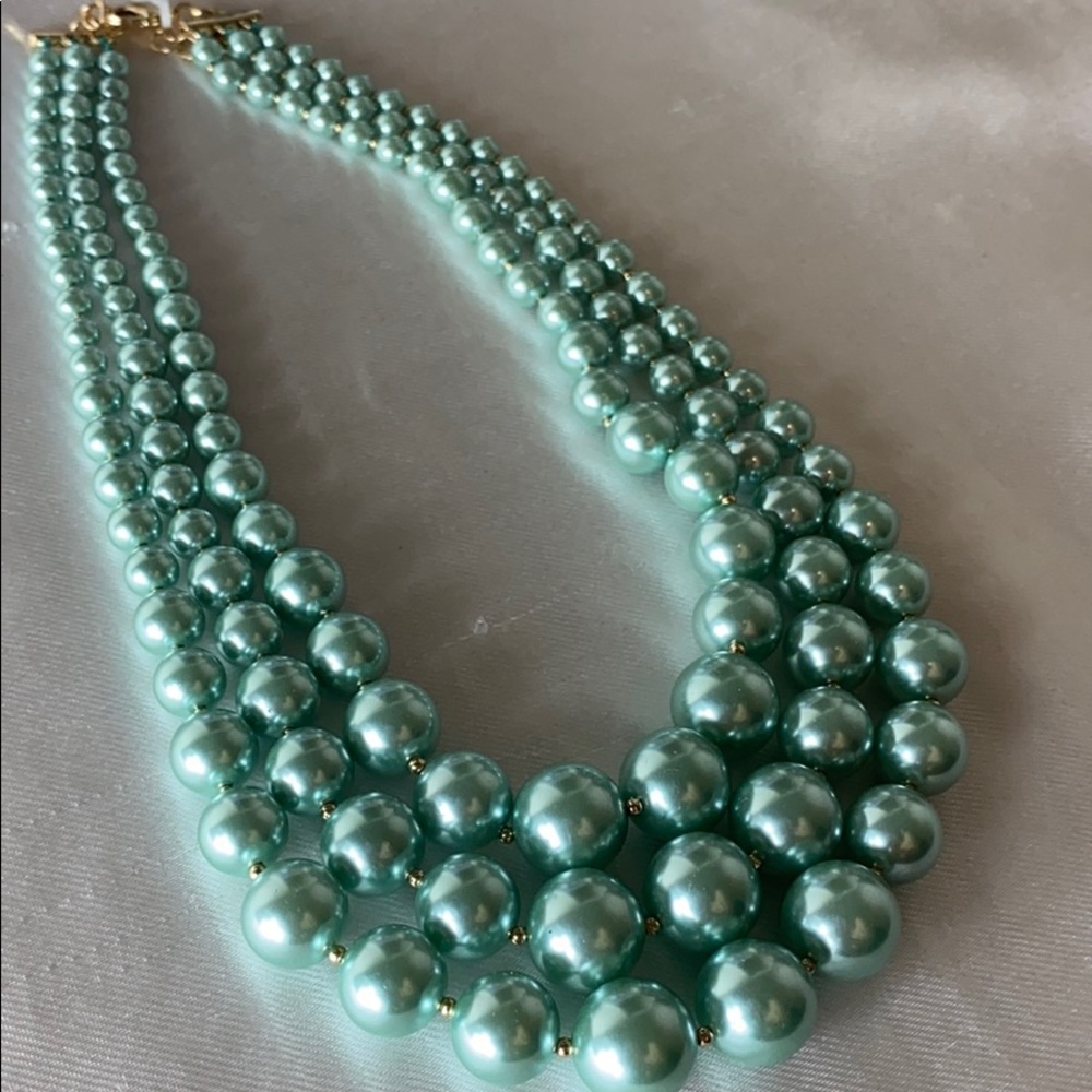 NWT Charter club triple faux pearl necklace.